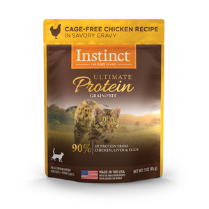 Instinct Ultimate Protein Cage-Free Chicken Recipe In Savory Gravy For Cats