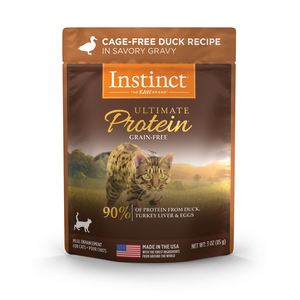 Instinct Ultimate Protein Cage-Free Duck Recipe In Savory Gravy For Cats