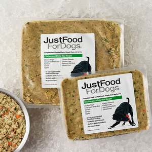 JustFoodForDogs Fresh Frozen Chicken and White Rice Recipe