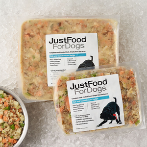 JustFoodForDogs Fresh Frozen Fish and Sweet Potato Recipe