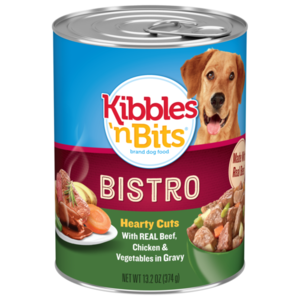 Kibbles 'n Bits Bistro Hearty Cuts With Real Beef, Chicken & Vegetables In Gravy