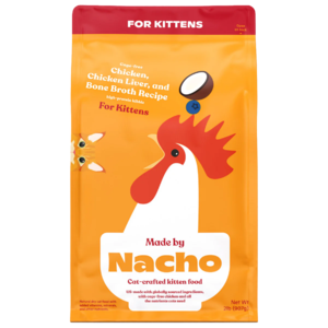 Made By Nacho Kibble Chicken, Chicken Liver and Bone Broth Recipe For Kittens