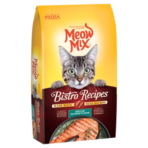 Meow Mix Bistro Recipes Grilled Salmon Flavor