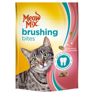 Meow Mix Brushing Bites Made With Real Salmon