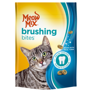 Meow Mix Brushing Bites Made With Real Tuna