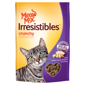 Meow Mix Irresistibles Crunchy With White Meat Chicken & Turkey