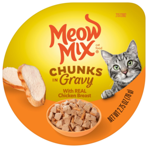 Meow Mix Chunks In Gravy With Real Chicken Breast