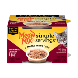 Meow Mix Simple Servings With Real Chicken & Beef In Gravy