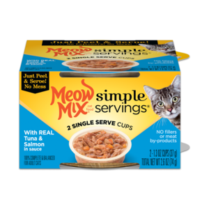 Meow Mix Simple Servings With Real Tuna & Salmon In Sauce