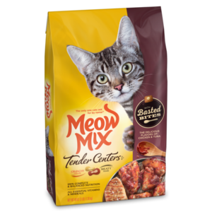 Meow Mix Tender Centers Chicken & Tuna Flavors With Basted Bites