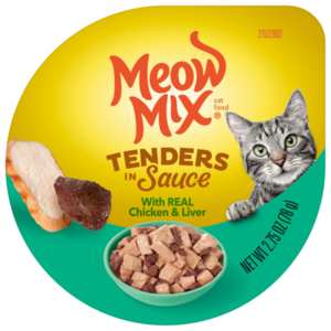 Meow Mix Tenders In Sauce With Real Chicken & Liver