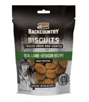 Merrick Backcountry Biscuits Real Lamb + Venison Recipe