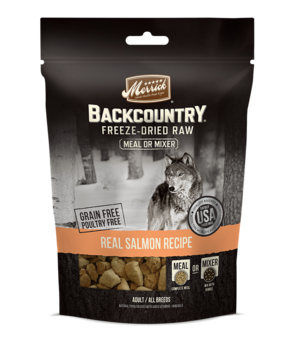 Merrick Backcountry Freeze-Dried Raw Real Salmon Recipe Meal Or Mixer
