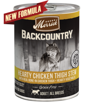 Merrick Backcountry Grain Free Hearty Chicken Thigh Stew