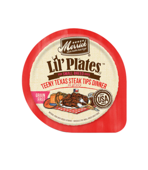 Merrick Lil' Plates Teeny Texas Steak Tips Dinner For Small Breed Dogs