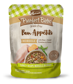 Merrick Purrfect Bistro Bon Appetits Turkey Recipe Morsels In Gravy