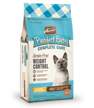 Merrick Purrfect Bistro Complete Care Weight Control Recipe With Real Chicken + Sweet Potato For Adult Cats