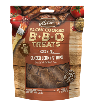 Merrick Slow Cooked BBQ Treats Texas Style Glazed Jerky Strips