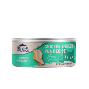 Natural Balance Limited Ingredient Chicken & Green Pea Recipe Paté For Cats