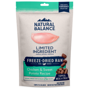 Natural Balance Limited Ingredient Chicken & Sweet Potato Recipe (Freeze-Dried Raw) For Dogs