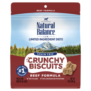 Natural Balance Limited Ingredient Diets Crunchy Biscuits Beef Formula