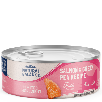 Natural Balance Limited Ingredient Salmon & Green Pea Recipe Paté For Cats