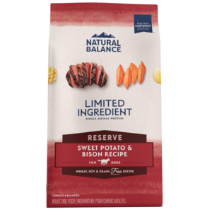 Natural Balance Limited Ingredient Reserve Sweet Potato & Bison Recipe