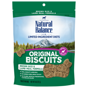 Natural Balance Limited Ingredient Treats Brown Rice & Lamb Meal Formula Original Biscuits (Small Breed)