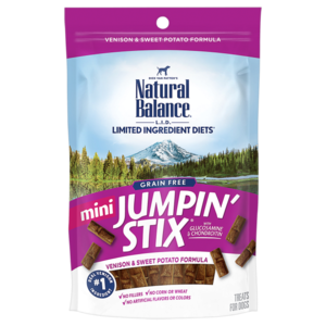 Natural Balance Limited Ingredient Treats Mini Jumpin' Stix - Venison & Sweet Potato Formula