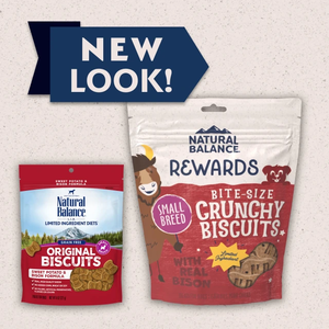 Natural Balance Rewards (Crunchy Biscuits) With Real Bison For Small Breed Dogs