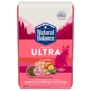 Natural Balance Original Ultra Chicken & Salmon Meal Formula For Senior Cats