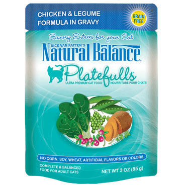 Natural Balance Platefulls Chicken & Legume Formula In Gravy