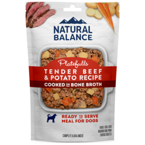 Natural Balance Platefulls Tender Beef & Potato Recipe Cooked In Bone Broth