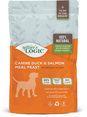 Nature's Logic Canine Kibble Duck & Salmon Meal Feast