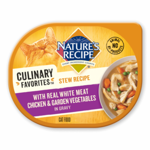 Nature's Recipe Culinary Favorites Stew Recipe With Real White Meat Chicken & Garden Vegetables In Gravy