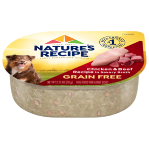 Nature S Recipe Prime Blends Grain Free Chicken Beef Recipe In Wholesome Broth Review Rating Pawdiet