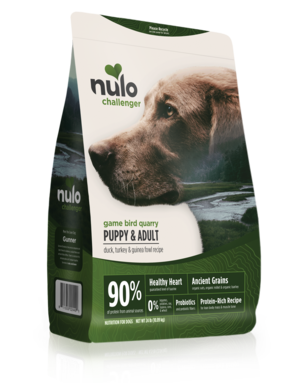 Nulo Challenger Game Bird Quarry Duck, Turkey & Guinea Fowl Recipe For Puppy & Adult Dogs