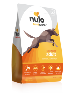 Nulo FrontRunner Ancient Grains Chicken, Oats & Turkey Recipe For Adult Dogs