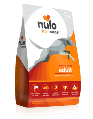 Nulo FrontRunner Ancient Grains Turkey, Trout & Spelt Recipe For Adult Dogs