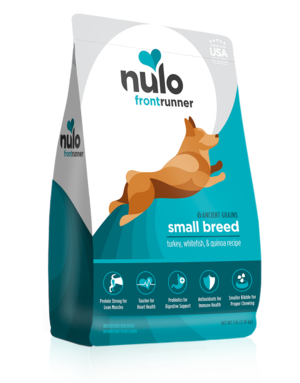 Nulo FrontRunner Ancient Grains Turkey, Whitefish & Quinoa Recipe For Small Breed Dogs