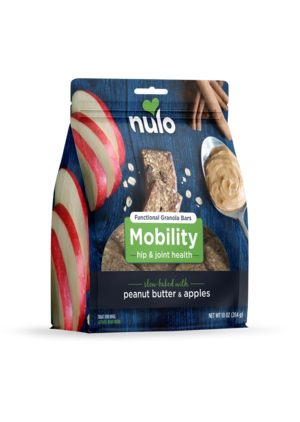 Nulo Functional Granola Bars Mobility (Hip & Joint Health) Slow-Baked With Peanut Butter & Apples