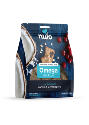 Nulo Functional Granola Bars Omega (Skin & Coat) Slow-Baked With Coconut & Cranberry