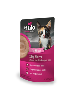 Nulo MedalSeries Silky Mousse - Chicken, Liver & Duck Recipe In Broth For Kittens
