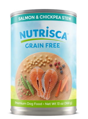 Nutrisca Grain Free Canned Dog Food Salmon & Chickpea Stew