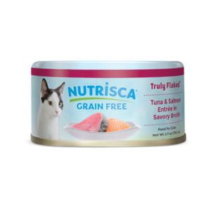 Nutrisca Grain Free Truly Flaked Tuna & Salmon Entree In Savory Broth