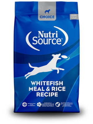 NutriSource Choice Whitefish Meal & Rice Recipe