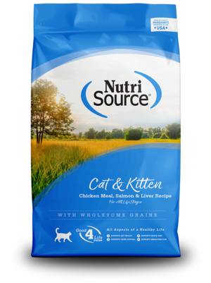 NutriSource Dry Cat Food Cat & Kitten - Chicken Meal, Salmon & Liver Recipe