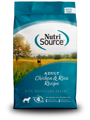 NutriSource Dry Dog Food Chicken & Rice Recipe For Adult Dogs