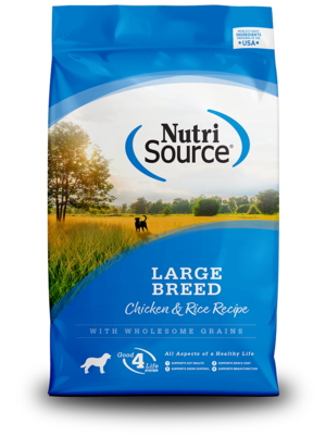 NutriSource Dry Dog Food Chicken & Rice Recipe For Large Breed Dogs