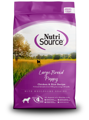 NutriSource Dry Dog Food Chicken & Rice Recipe For Large Breed Puppies